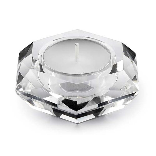 PORTACANDELA CRYSTAL ESAGONAL - d=75mm