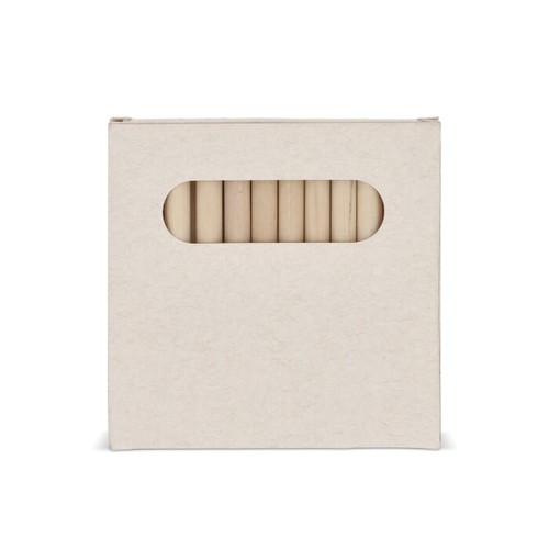 12 colouring pencils in recycled milkcarton box 12 colouring pencils in recycled milkcarton box