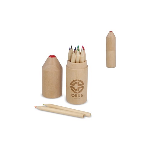 Premium wooden colouring pencil set