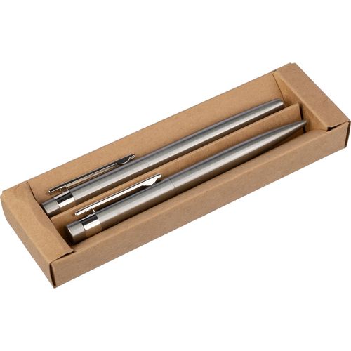 Recycled stainless steel writing set Fritz