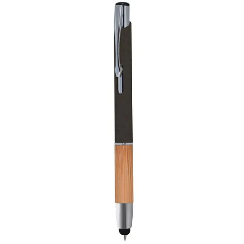 TOUCH SCREEN BALLPOINT PEN IN WHEAT STRAW+ABS, BAMBOO AND METAL