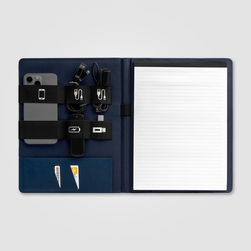 Coastal Threads Repreve Tech Organiser Padfolio - A4 Coastal Threads Repreve Tech Organiser Padfolio - A4