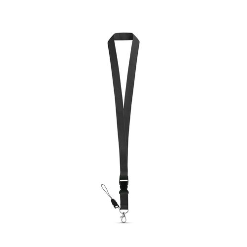 ANQUETIL. Polyester lanyard with metal carabiner ANQUETIL. Polyester lanyard with metal carabiner