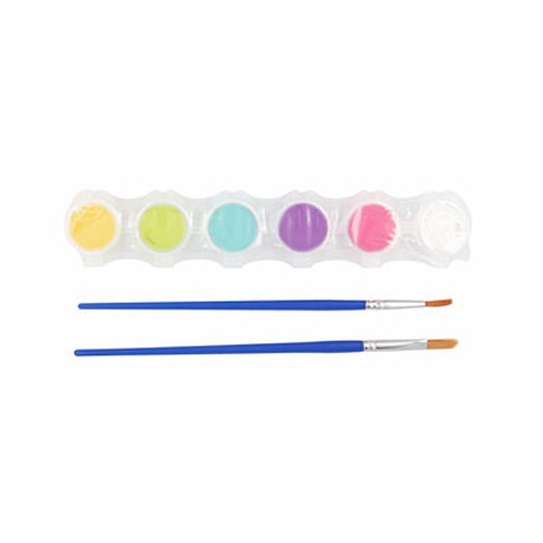 Set de blocs en bois pour la peinture, peintures et 2 pinceaux | Priya