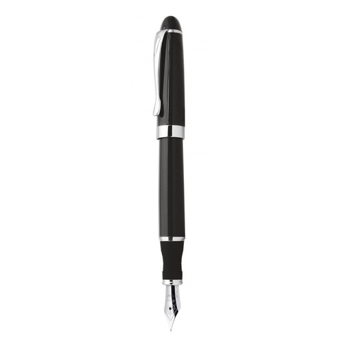 STYLO PLUME EN MÉTAL NOIRE