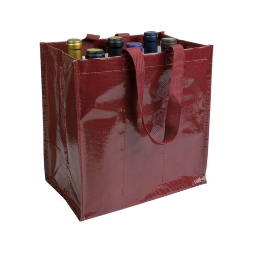 Bolsa de polipropileno laminado para 6 botellas Bolsa de polipropileno laminado para 6 botellas
