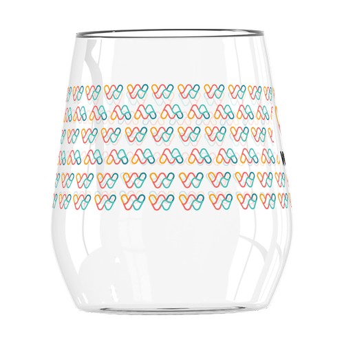 Personalised water glass 38cl - Digital printing