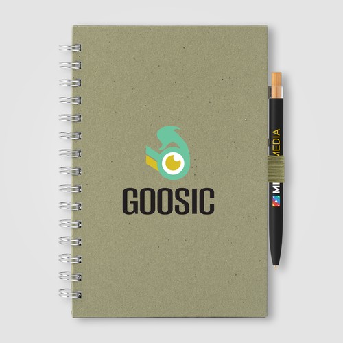 Terra Bloc-notes à spirales en carton de lait recyclé - A5 et Stylo Reborn Set