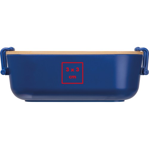 Lunchbox with bamboo lid and clamp closure. JAVIER Lunchbox with bamboo lid and clamp closure. JAVIER