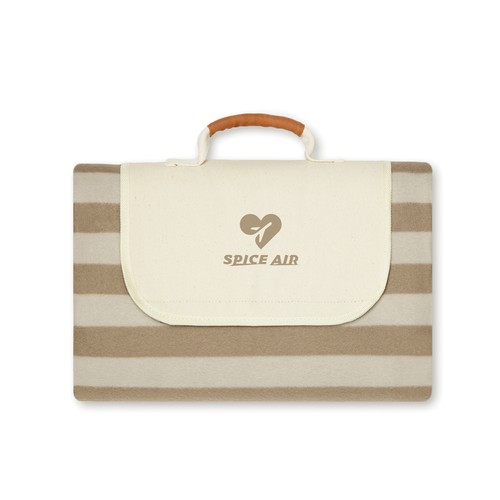 Coperta picnic grande VINGA Alba in rPET GRS