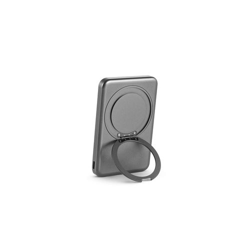 WARSHEL 5. Magnetische Powerbank mit 5'000 mAh und superschnellem kabellosem Ladegerät (15 W) aus recyceltem ABS (100% rABS) mit Ständer WARSHEL 5. Magnetische Powerbank mit 5'000 mAh und superschnellem kabellosem Ladegerät (15 W) aus recyceltem ABS (100% rABS) mit Ständer