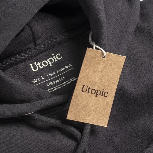 Sweat avec capuche 100% tissu régénéré