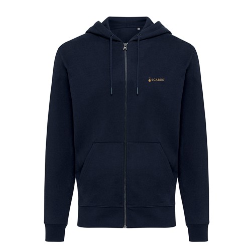 IQONIQ Abisko gerecycled katoen hoodie met rits