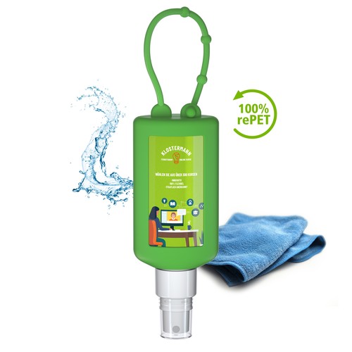 Smartphone & Workplace Cleaner, 50 ml Bumper (green), Body Label Smartphone & Workplace Cleaner, 50 ml Bumper (green), Body Label
