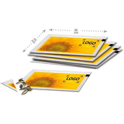 Sachet de graines mini tournesol 80 x 55 mm