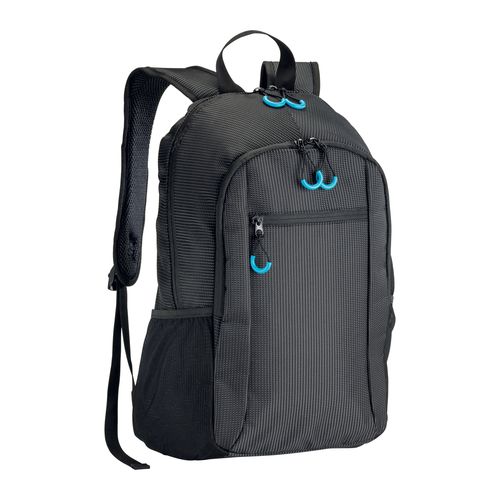 Dobby nylon laptop backpack with 3 pockets