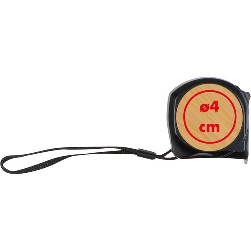 Mètre ruban avec application en bambou