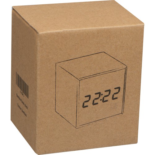 Orologio da tavolo con display nero e led blu EILEEN Orologio da tavolo con display nero e led blu EILEEN