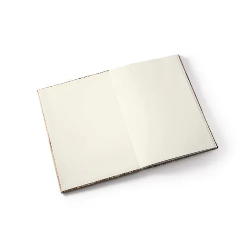 NERUDA. A5 notepad with hardcover made from natural straw fibres