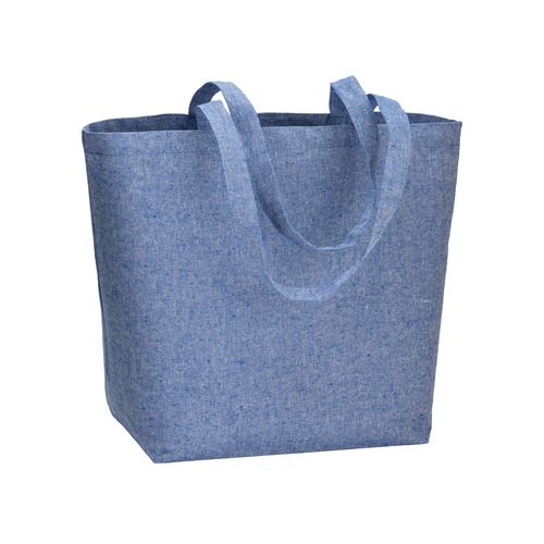 120 g/m2 recycled cotton shopper with PP inner coating, long handles and gusset 120 g/m2 recycled cotton shopper with PP inner coating, long handles and gusset