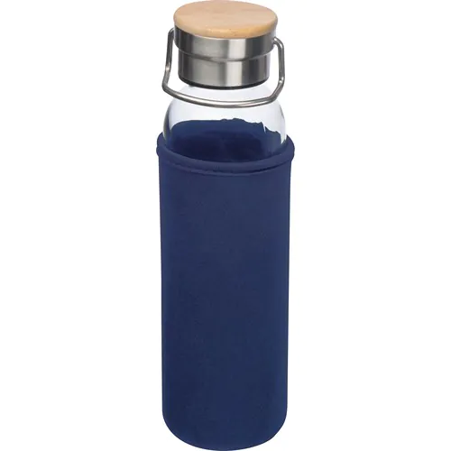 Bouteille en verre avec housse néoprène, 600 ml