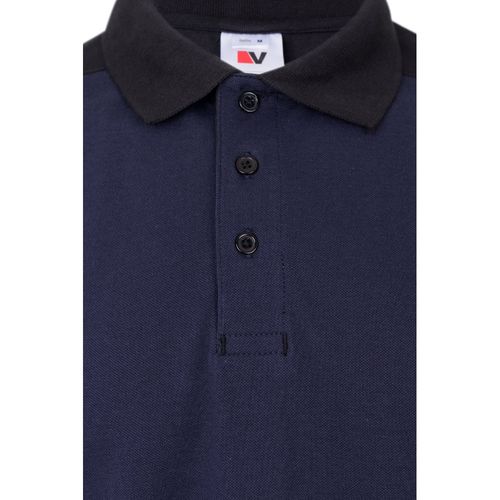 VL VELES. Polo piqué bicolore stretch (200g/m²), manches courtes, en polyester (96%) et élasthanne (4%) VL VELES. Polo piqué bicolore stretch (200g/m²), manches courtes, en polyester (96%) et élasthanne (4%)