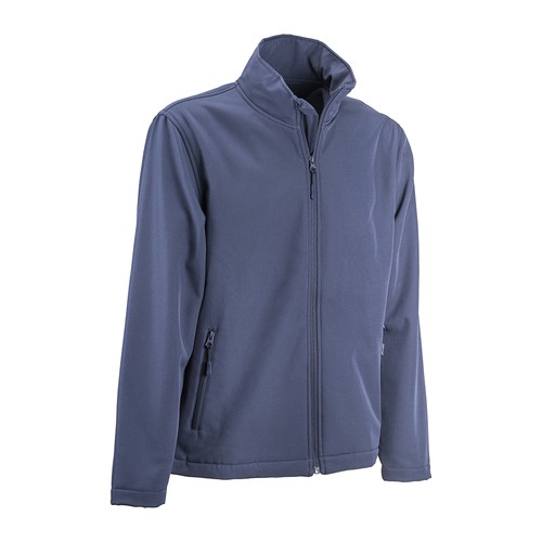 Veste softshell avec intérieur polaire, deux poches latérales et fermeture éclair