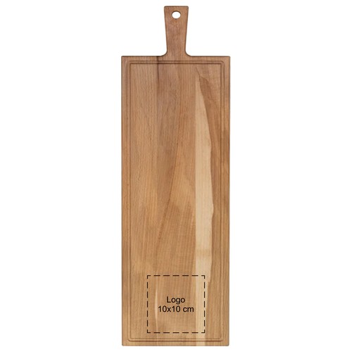 Plank met handvat beuken 59x19 cm