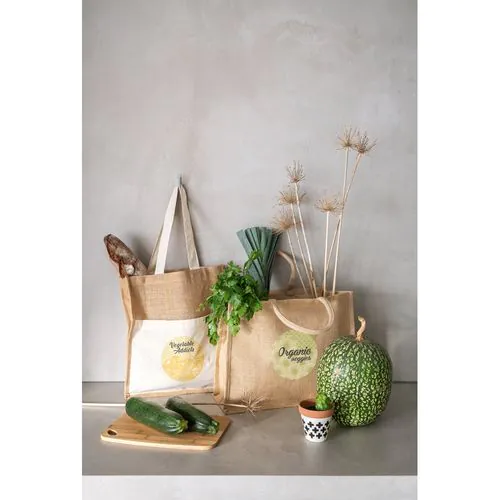 BRAGA. Sac en jute (240 g/m²) avec pochette 100% coton (140 gm²) BRAGA. Sac en jute (240 g/m²) avec pochette 100% coton (140 gm²)
