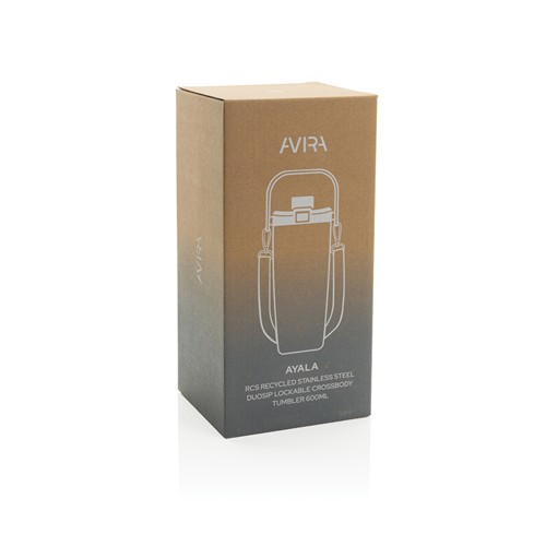 Avira Ayala RCS re-steel duosip lockable crossbody tumbler Avira Ayala RCS re-steel duosip lockable crossbody tumbler