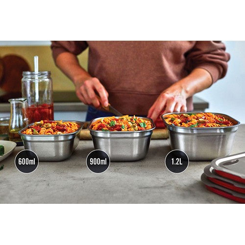 Black+Blum Mealprep Box 3pcs Set Small, Medium, Large Black+Blum Mealprep Box 3pcs Set Small, Medium, Large
