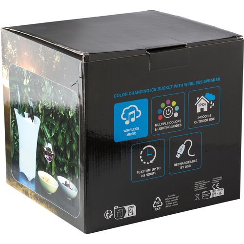 Cubitera de ABS con altavoz Annabel