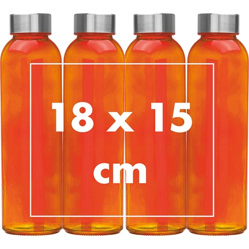 Borraccia colorata con tappo grigio