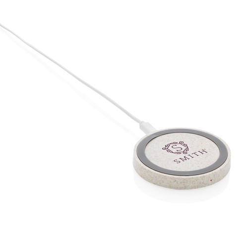 Wheat Straw 5W round wireless charging pad Wheat Straw 5W round wireless charging pad