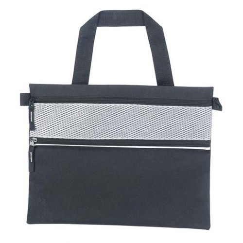 DOCUMENT-BAG BLACK/SILVER DOCUMENT-BAG BLACK/SILVER