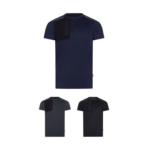 VL RHEA. T-shirt technique gaufré (110 g/m²), composé à 100 % de polyester recyclé