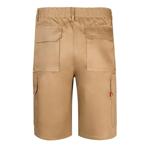 VL CHIONE. Bermuda sergé, multipoches (200g/m²), en coton (35%) et polyester (65%)