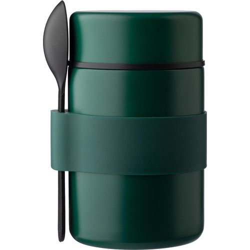 Vaso termo de acero inox. con cuchara Niko Vaso termo de acero inox. con cuchara Niko