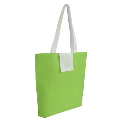Not woven 80g/m2 foldable shopping bag with short handles