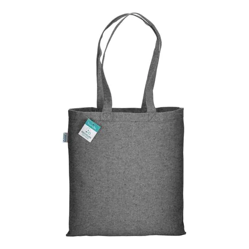 Shopper in cotone riciclato 280 g/m2, manici lunghi Shopper in cotone riciclato 280 g/m2, manici lunghi