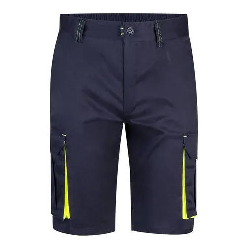 VL HEMERA. Two-tone, multi-pocket stretch Bermuda shorts (240g/m²), in cotton (46%), EME (38%) and polyester (16%) VL HEMERA. Two-tone, multi-pocket stretch Bermuda shorts (240g/m²), in cotton (46%), EME (38%) and polyester (16%)