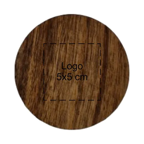 Coaster set x4 round acacia ⌀ 10x0.9 cm Coaster set x4 round acacia ⌀ 10x0.9 cm