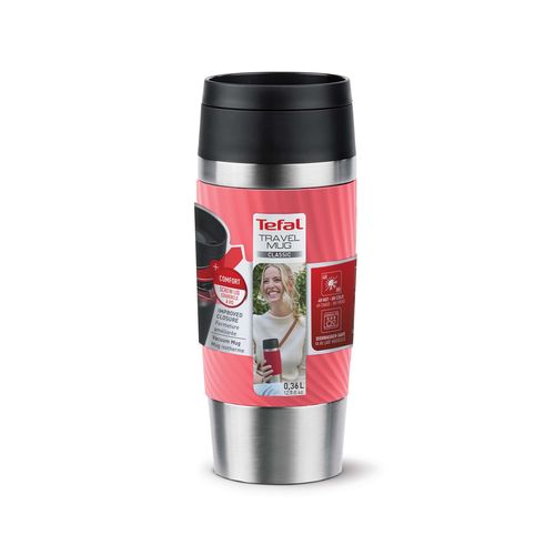 Tefal Travel Mug Classic Twist 0.36L Coral