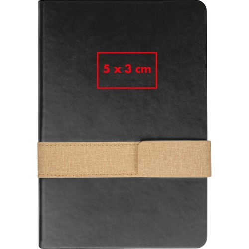 Notebook with magnetic closure Notebook with magnetic closure