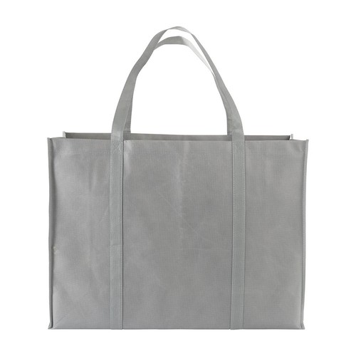 Shopper maxi avec soufflet en TNT 100 g/m2 cousu avec anses longues