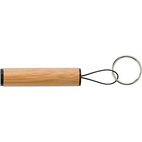 Bamboo keyring, LED light Bamboo keyring, LED light
