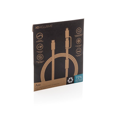 Arc RCS 60W 120 cm 2-in-1 fast charging cable Arc RCS 60W 120 cm 2-in-1 fast charging cable