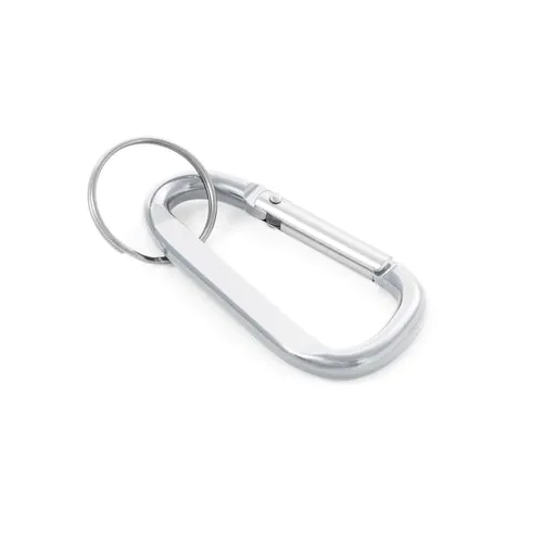 MATTHEW. Aluminium karabijnhaak met sleutelring