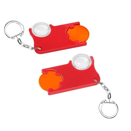 Chip holder 1€ chip and magnifier