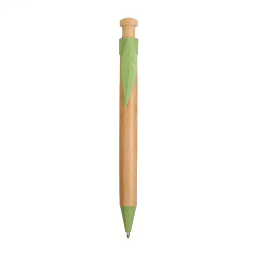 Penna a scatto in bamboo, paglia di grano (50%) e PP (50%) Penna a scatto in bamboo, paglia di grano (50%) e PP (50%)